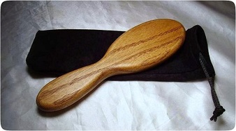 Oak hair brush spanking paddle