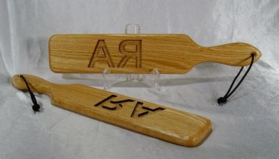 woodrage branding spanking paddle 